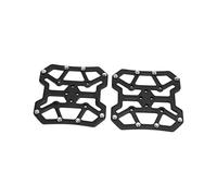 BTOSEP 1 par de adaptadores de pedal de clic de aleación de aluminio con diseño antideslizante para bicicleta de montaña y bicicleta de carretera, 90 x 90 mm (negro)