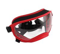 BTOSEP 1 par de gafas de sol para perros, resistentes al viento, correa ajustable, para razas grandes, protección solar, actividades al aire , 1 par (marco rojo)