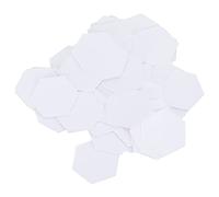 BTOSEP 100 plantillas de trabajo de parche de papel hexagonal, herramienta de costura fácil de bricolaje para acolchar, 0,6 pulgadas y 0,9 pulgadas (22 mm hexagonal)