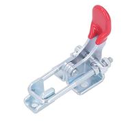 BTOSEP Abrazadera de cierre de palanca ajustable resistente con capacidad de sujeción de 320 kg para carpintería y muebles, resistente rojo y plateado, 1 unidad