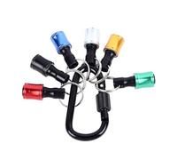 BTOSEP Adaptador de tornillo de taladro para llavero, compacto y duradero, funda espaciadora de cambio rápido, extensor de eje para mochila y llavero, rodamiento de vástago hexagonal de 1/4 pulgadas