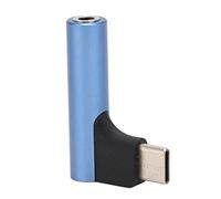 BTOSEP Adaptador USB C a conector de auriculares de sonido de 3,5 mm, DAC de alta fidelidad premium para amantes de la música, tamaño compacto EDC (azul)