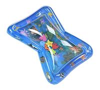 BTOSEP Alfombra de juegos acuáticos, colorida, inflable para el desarrollo del bebé y diversión para niños pequeños de 1 a 3 años, azul, 70 x 50 cm