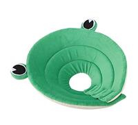 BTOSEP Anillo ajustable antifugas para perros y gatos, material de esponja duradero, collar protector para la curación de heridas, diseño de rana, 1 pieza (XL)
