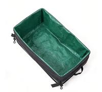 BTOSEP Bandeja de portátil para gatos, impermeable, plegable, diseño a prueba de fugas, para viajes al aire libre, camping, carretera, 47 x 36 x 17 cm (negro)