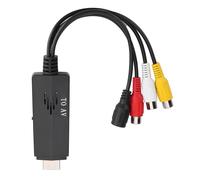 BTOSEP Cable convertidor, adaptador de vídeo de alta definición para TV, VCR DVD, negro, 1 unidad, ideal para cine en casa
