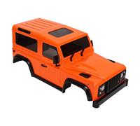 BTOSEP Carcasa de cuerpo de coche RC de plástico ABS duro duradero para 1/16 Jimny y 1/24 Axial SCX24 JLU 144 mm distancia entre ejes con varillas de conexión (naranja)