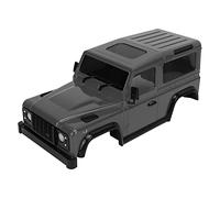 BTOSEP Carcasa de cuerpo de coche RC de plástico ABS duro duradero para 1/16 Jimny y 1/24 Axial SCX24 JLU 144 mm distancia entre ejes con varillas de conexión (gris)