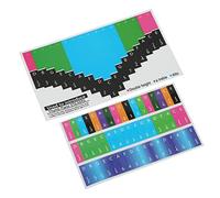 BTOSEP Colorida nota musical kalimba escala calcomanía para piano de pulgar principiantes clave pegatinas (universal 17 tonos piano pulgar)