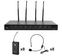BTOSEP Conjunto de Micrófonos Multicanal VHF, Silencio Automático (700 | Filtros de alto rendimiento, alcance de 100 m, tipo cardioide
