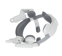 BTOSEP Correa para la cabeza de realidad virtual ajustable, diseño ligero para mayor comodidad durante sesiones de juego prolongadas, color blanco grisáceo, 1 pieza