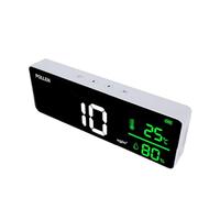 BTOSEP Detector de polen, sensor de temperatura y humedad recargable para hogar, oficina, fábrica, montaje en pared, 3 en 1, ABS, 270 x 90 x 35 mm