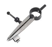 BTOSEP Divisor de acero de 75 mm con sillín de resorte y casquillo para carpintería y aplicaciones matemáticas