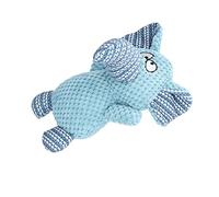 BTOSEP Elefante de peluche para perros, suave, masticable, chirriante, para perros pequeños a grandes, material de felpa de 23,5 x 17 cm