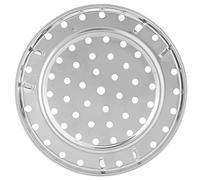BTOSEP Estante grueso de acero inoxidable con diseño de soporte elevado para mayor seguridad para los entusiastas de la cocina (diámetro grande de 26 cm)