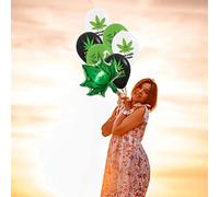 BTOSEP Globos de hierba para adultos, suministros de fiesta para adultos, decoraciones divertidas para cumpleaños, bodas, aniversarios, 52,9 x 56,8 cm, látex de aluminio (#3)