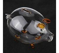 BTOSEP Hucha de cristal transparente para hucha con contador de monedas, diseño exquisito de 7,1 pulgadas