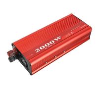 BTOSEP Inversor de onda sinusoidal modificada portátil, 2000 W, 12 V/24 V a AC 220 V, adaptador para coches y camiones