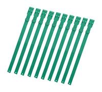 BTOSEP Juego de 10 collares de cabra ajustables con identificación de color para el cuidado del ganado, hecho de poliuretano duradero de 58 cm (verde)
