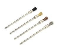 BTOSEP Juego de cepillos de alambre de acero inoxidable para limpiar y pulir, 3 x 100 mm, ideal para instrumentos electrónicos en miniatura y joyas