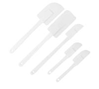 BTOSEP Juego de espátulas de cera de silicona antiadherentes, 5 piezas, aplicador de cera reutilizable para uso en el hogar, salón de belleza, mezcla y agitación