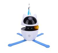 BTOSEP Juguete interactivo para gatos, 3 modos de rotación, juguete de ejercicio automático inteligente para casas con varios gatos, material ABS