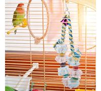 BTOSEP Juguetes coloridos para pájaros para loros con características de masticar y moler para prevenir la depresión y apoyar el comportamiento natural