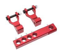 BTOSEP Kit de descenso delantero y trasero ajustable para un mejor manejo y estabilidad para Banshee 350 YFZ350 Warrior 350 YFM350X CNC aleación de aluminio (rojo)