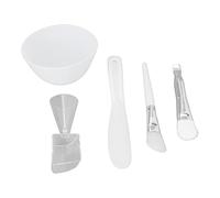 BTOSEP Kit de herramientas de bricolaje para máscara facial, kit de mezcla profesional para uso doméstico, material de silicona, 5 piezas