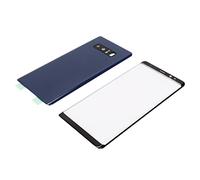 BTOSEP Kit de repuesto de cubierta trasera de cristal para Note 8, juego de reparación de alta calidad para entusiastas del bricolaje con accesorios de herramientas completos (azul)