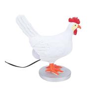 BTOSEP Luz nocturna LED de huevo de gallina, divertida lámpara de resina realista para dormitorio, luz blanca cálida para mesita de noche