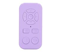 BTOSEP Mando a distancia Bluetooth con giro lateral, práctico clicker selfie para smartphones, inalámbrico, recargable, 9 botones para aplicaciones de vídeo cortas (morado)