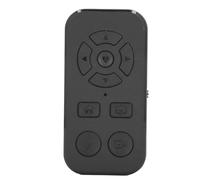BTOSEP Mando a distancia Bluetooth con giro lateral, práctico clicker selfie para smartphones, inalámbrico, recargable, 9 botones para aplicaciones de vídeo cortas (negro)