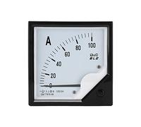 BTOSEP Medidor de amperímetro de 100 A/5 A, medidor de panel analógico de larga duración para mediciones eléctricas en la industria química, material ABS de alta calidad, indicador claro