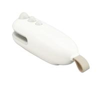 BTOSEP Mini sellador de bolsas recargable, sellador térmico y cortador para almacenamiento de alimentos, aperitivos compactos portátiles (blanco)
