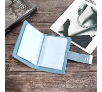 BTOSEP Mini Tarjetero de Moda para Mujer, Caja para Tarjetas Bancarias de Cuero PU, Estuche para Tarjetas de Visita (Azul)