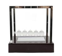 BTOSEP Newtons Cradle - Columpio resistente para clases de oficina en casa, cristal de plástico, 15 x 15 x 11,5 cm