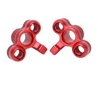 BTOSEP Piezas de actualización de mangueta de eje delantero para KRATON 8S Outcast 8S RC Car. Aleación de aluminio ligera, rendimiento duradero y estable, 2 unidades (rojo)