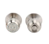 BTOSEP Pomo de puerta con teclado, cerradura y llave, bola redonda, cerradura electrónica, para puertas de 35 - 55 mm de grosor, apartamento, oficina, garaje (plata)