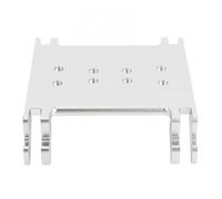 BTOSEP Protección contra el empotramiento de chasis de aluminio RC para coche RR10, resistente a la erosión, para coche RC 1/10 (plata)