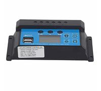 BTOSEP Regulador de carga solar PWM de 20 A con pantalla LCD para módulos solares 12 V 24 V