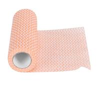 BTOSEP Rollos desechables de tela no tejida para limpieza de cocina, alta absorción, fácil de rasgar, 90 g, uso húmedo y seco (naranja)