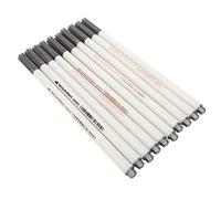 BTOSEP Rotulador de 10 pinceles de alta calidad con puntas suaves para firmas de boda y garabatos sobre papel oscuro (6551BR cabeza suave (plata))