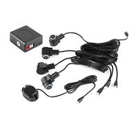 BTOSEP Sensores de aparcamiento para coches, sistema inteligente de estacionamiento de alta calidad, 4 sondas de sensor, kit de alarma de zumbador de seguridad, material ABS, color como se muestra en
