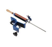 BTOSEP Sistema profesional de afilador de cocina con 4 piedras de afilar para un afilado rápido, ideal para chefs y cocineros caseros, aleación de aluminio, mango de acero inoxidable, azul, plateado