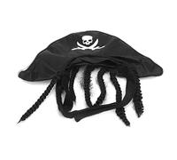 BTOSEP Sombrero pirata resistente para perros y gatos con un peso de 5 a 7,5 kg, accesorio divertido de juego de rol de Halloween, tamaño ajustable, perfecto para fiestas