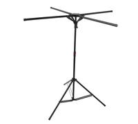 BTOSEP Tendedero plegable portátil de acero al carbono para interiores de viviendas, balcones, 130 a 180 cm (negro)