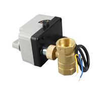 BTOSEP Válvula de bola motorizada normalmente cerrada, IP54, carcasa de latón resistente, electroválvula de 2 vías para aplicaciones de alta presión
