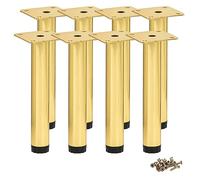 Btowin VCF Patas de metal para muebles de 18 cm, 8 patas ajustables para muebles, patas de tocador de repuesto para armario, mesa, sofá, silla, escritorio, armario de cocina