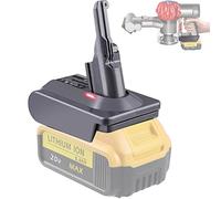 BTRUI para Dyson V7 Adaptador para Dewalt 18V/20V batería, para Dyson V7 Animal inalámbrico Stick Aspirador convertidor de aspiradora Manual (Solo Adaptador DW20V7)